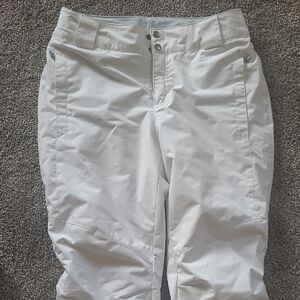 Womens Columbia White Snow/Ski Pants